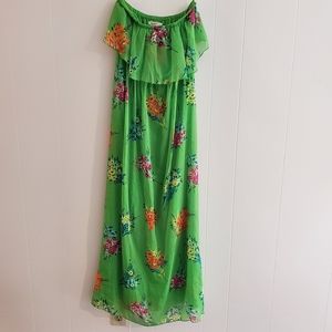 Green Floral Dress